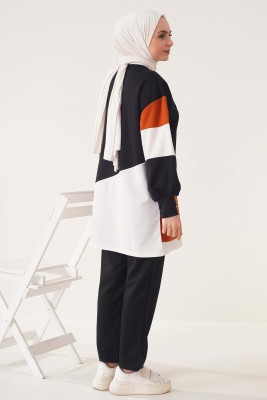 Fashion Etiketli Siyah İkili Takım - İKİLİ TAKIM