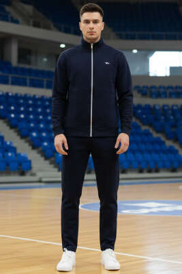 Fermuar Cepli Basic Erkek Eşofman Takımı Lacivert - DYNAMO