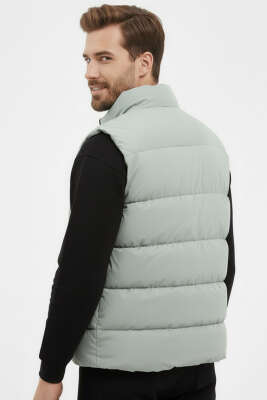 Fermuar Cepli Erkek Şişme Yelek Nefti - Erkek Yelek