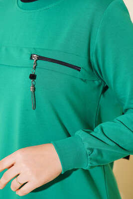 Fermuar Detaylı Tunik Benetton - Thumbnail