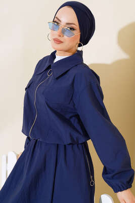 Fermuar Etekli Takım Lacivert - İKİLİ TAKIM