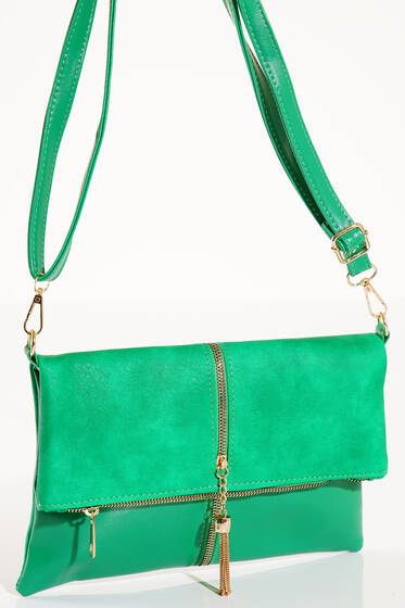 Fermuarı Püsküllü Omuz Çantası Benetton - Kol Çantası