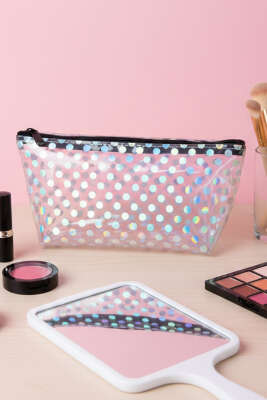 Fermuarlı Basic Makyaj Çantası Asorti 1 