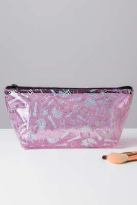 Fermuarlı Basic Makyaj Çantası Asorti 10 