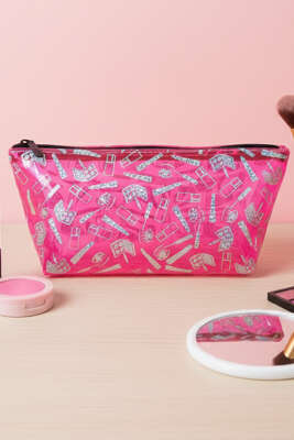 Fermuarlı Basic Makyaj Çantası Asorti 4 - NEW WELL