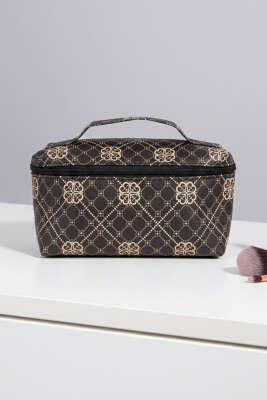 Fermuarlı Desenli Makyaj Çantası Asorti 1 - NEW WELL