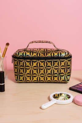 Fermuarlı Desenli Makyaj Çantası Asorti 4 - NEW WELL
