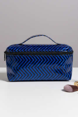 Fermuarlı Desenli Makyaj Çantası Asorti 6 - NEW WELL