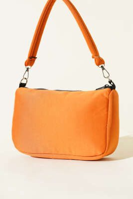 Fermuarlı Dikdörtgen Çanta Oranj 
