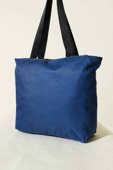 Fermuarlı Düz Kol Çanta Lacivert - Yılın Fırsatı