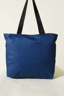 Fermuarlı Düz Kol Çanta Lacivert - Yılın Fırsatı