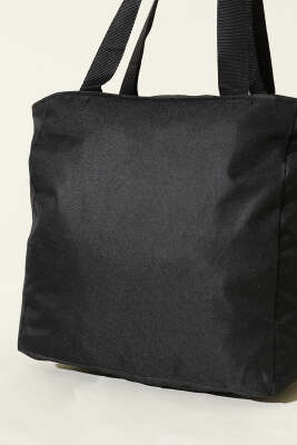 Fermuarlı Düz Kol Çanta Siyah - Kol Çantası