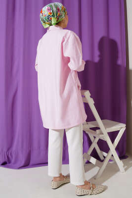 Fermuarlı Gömlek Yaka Kap Pembe - 700-1000 TL Ürünler