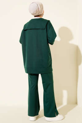 Fermuarlı İki İplik İkili Takım Yeşil - İkili Takım