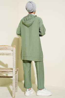 Fermuarlı Mini Taş Süslemeli İkili Takım Çağla Yeşili - DÜZENLENECEK ÜRÜNLER