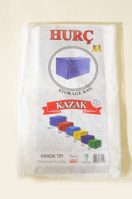 Fermuarlı Tela Kazak Hurç Beyaz - Hurç