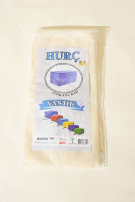 Fermuarlı Tela Yastık Hurç Krem - Hurç