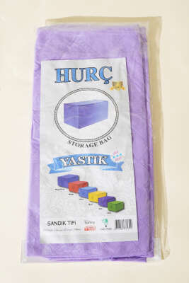 Fermuarlı Tela Yastık Hurç Lila - Hurç