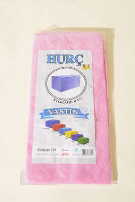 Fermuarlı Tela Yastık Hurç Pembe - Hurç