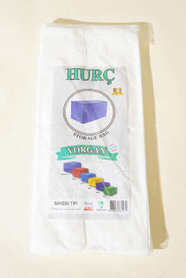 Fermuarlı Tela Yorgan Hurç Beyaz - Hurç