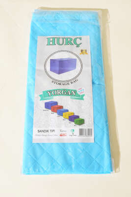 Fermuarlı Tela Yorgan Hurç Mavi - Hurç