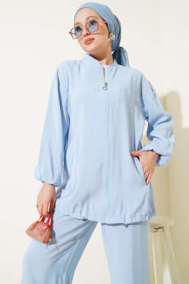 Fermuarlı Yandan Cepli İkili Takım Bebe Mavi - 700-1000 TL Ürünler