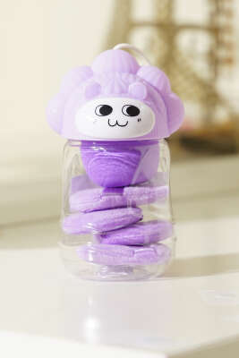 Figür Detaylı Makyaj Süngeri Mor 