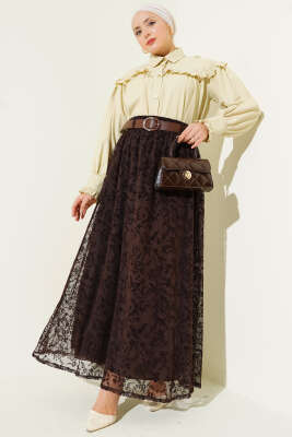 Fırfır Detaylı Kısa Gömlek Nefti - Gömlek