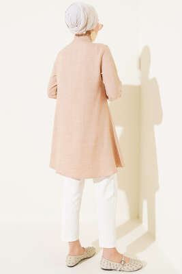 Fırfır Detaylı Tunik Camel - Tunik
