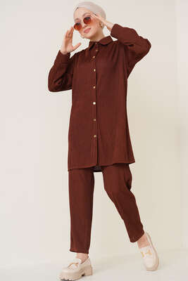 Fitil Detaylı İkili Takım Kahve 