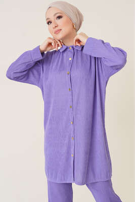 Fitil Detaylı İkili Takım Lila - İKİLİ TAKIM