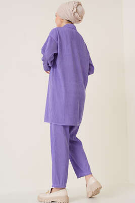 Fitil Detaylı İkili Takım Lila - İKİLİ TAKIM