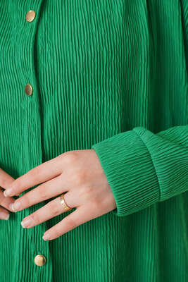 Fitil Detaylı İkili Takım Yeşil - İKİLİ TAKIM