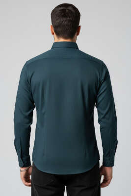 Fitilli Basic Erkek Gömlek Nefti - Erkek Gömlek