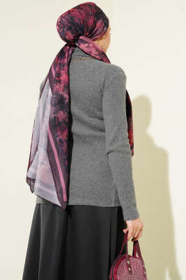 Fitilli Boğazlı Body Gri - Bluz