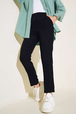 Fitilli Dar Paça Pantolon Siyah - SAS