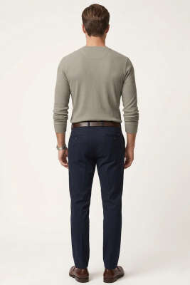 Fitilli Düğmeli Erkek Sweatshirt Çağla Yeşili - Erkek Sweatshirt