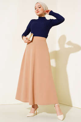 Fitilli Esnek Triko Kazak Lacivert - Yılın Fırsatı