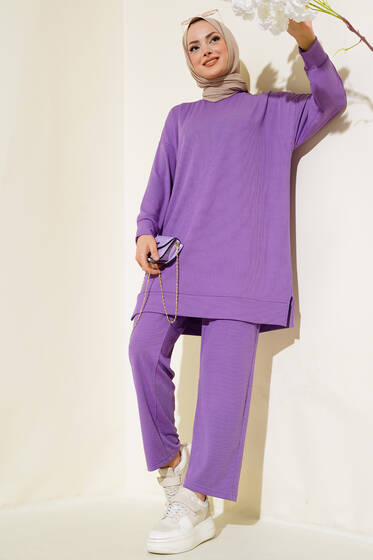 Fitilli İkili Takım Lila - İkili Takım