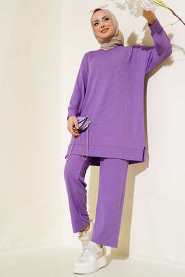 Fitilli İkili Takım Lila 