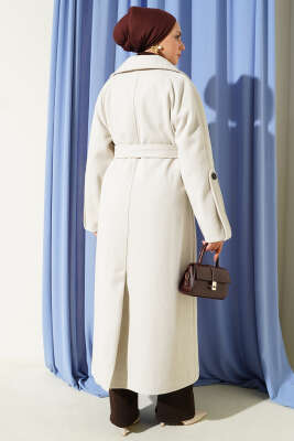 Fitilli Kuşaklı Kaşe Kaban Taş - Kaban