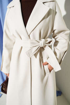 Fitilli Kuşaklı Kaşe Kaban Taş - Kaban