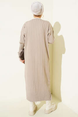 Fitilli Merserize Hırka Bronz - Hırka