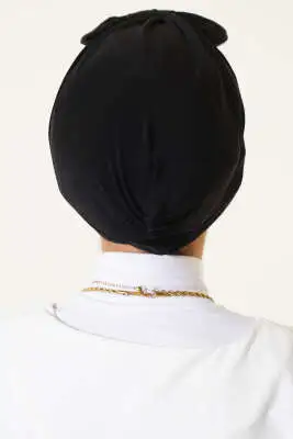 Fiyonk Detaylı Bone Siyah - BONE