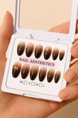 Fiyonk İnci Taşlı Takma Tırnak Asorti 4 - Tırnak Aksesuarları