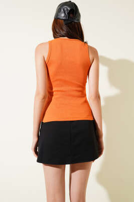 Fiyonk İşlemeli Fitilli Body Oranj - Yılın Fırsatı