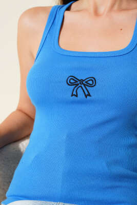 Fiyonk İşlemeli Fitilli Body Saks - Yılın Fırsatı