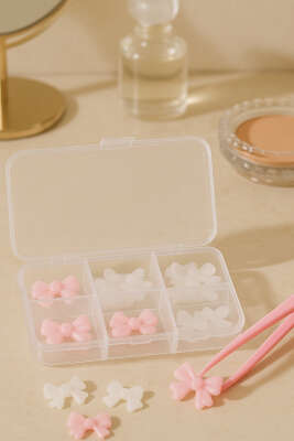 Fiyonklu Tırnak Süsü Asorti - Tırnak Aksesuarları