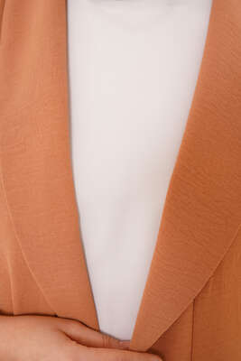 Fleto Cepli Ayrobin Ceket Camel - Ceket