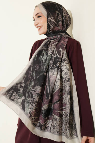 Fleur Desen Liva Modal Şal Çağla Yeşili - Başörtüsü